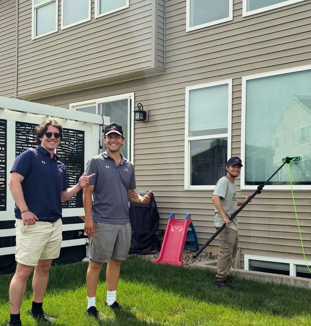 Final walkthrough with a satisfied homeowner after exterior cleaning in Okemos, MI