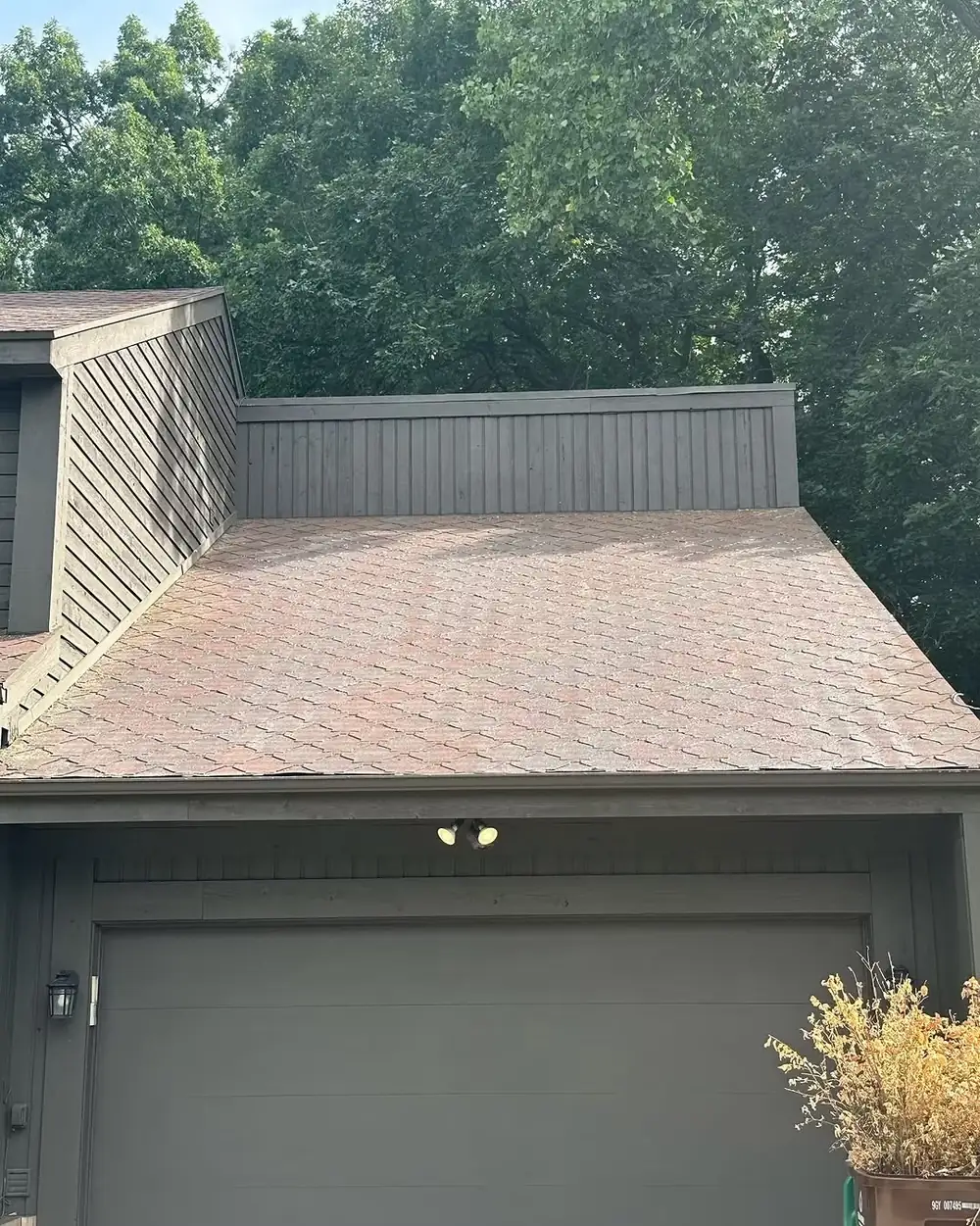 Roof cleaning to remove black streaks in Dewitt, MI