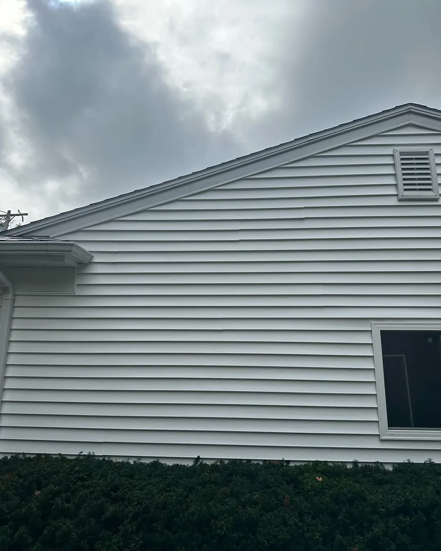 Clean home siding after professional exterior cleaning in Okemos, MI